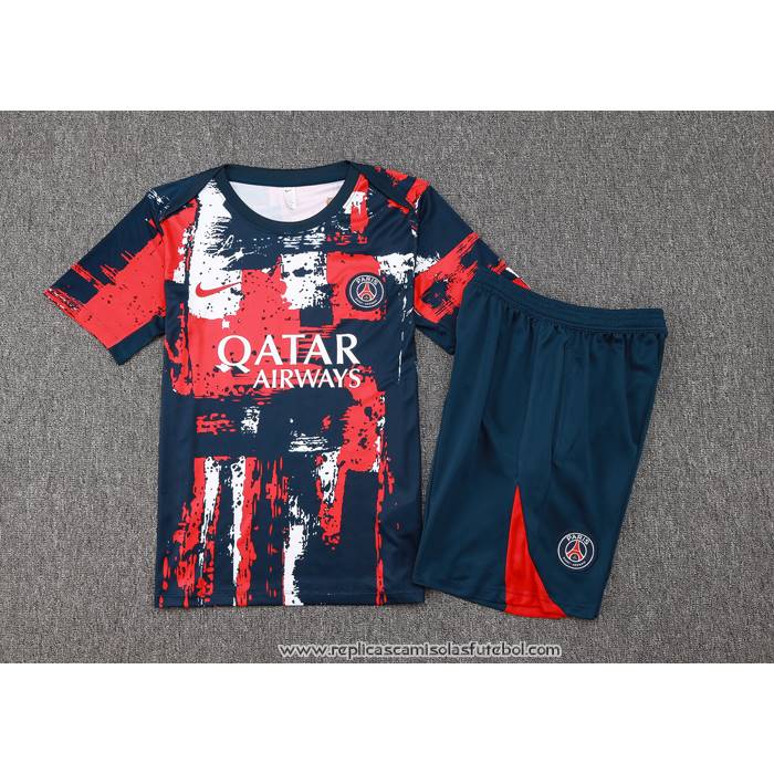 Fato de Treino
 Paris Saint-Germain Jordan 2024-2025 Manga Curta
 Azul
 y Vermelho
 - Calcas Curta
